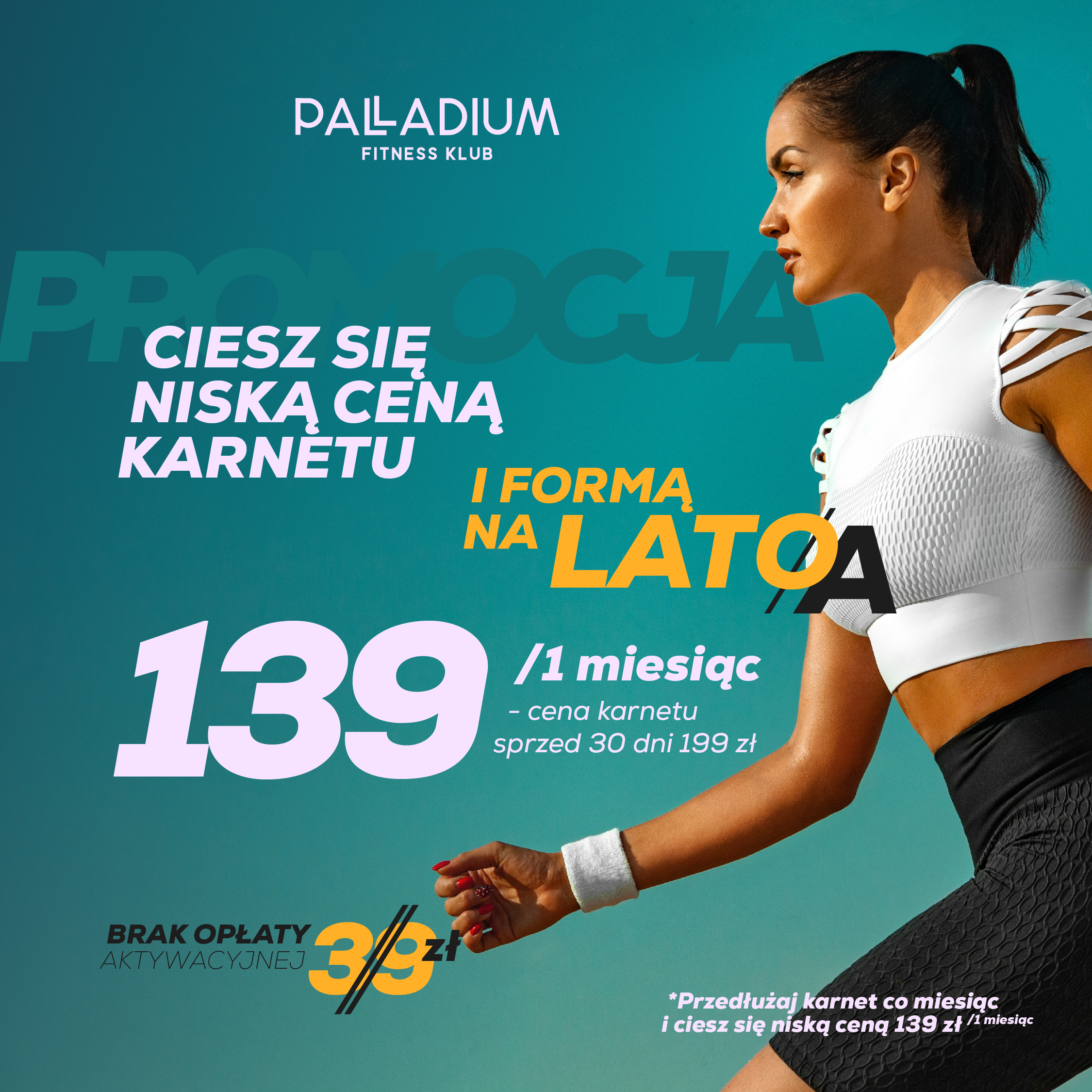 Ciesz się niską ceną karnetu i formą na LATA.